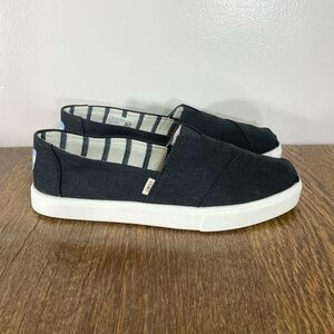 NWT Toms Alpargata Cupsole Slip On Women’s Size 6.5 Black Heritage Canvas